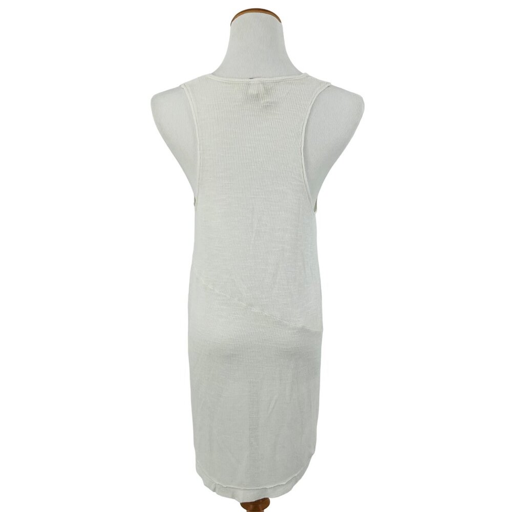 Free People ~ We The Free ~ Ribbed Hi-Lo Asymmetrical Sleeveless Tank Top - Picture 7 of 11